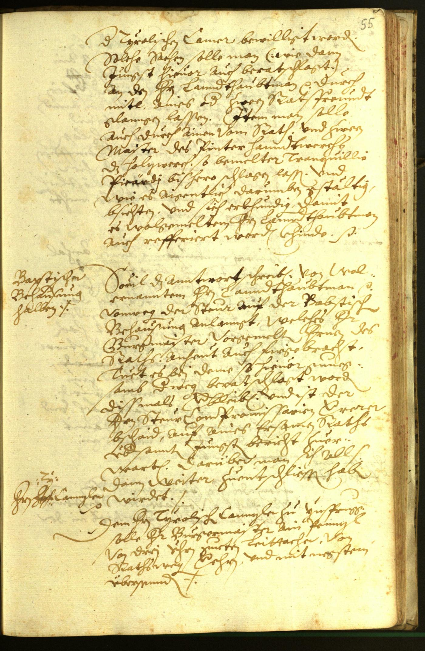 Civic Archives of Bozen-Bolzano - BOhisto Minutes of the council 1596 