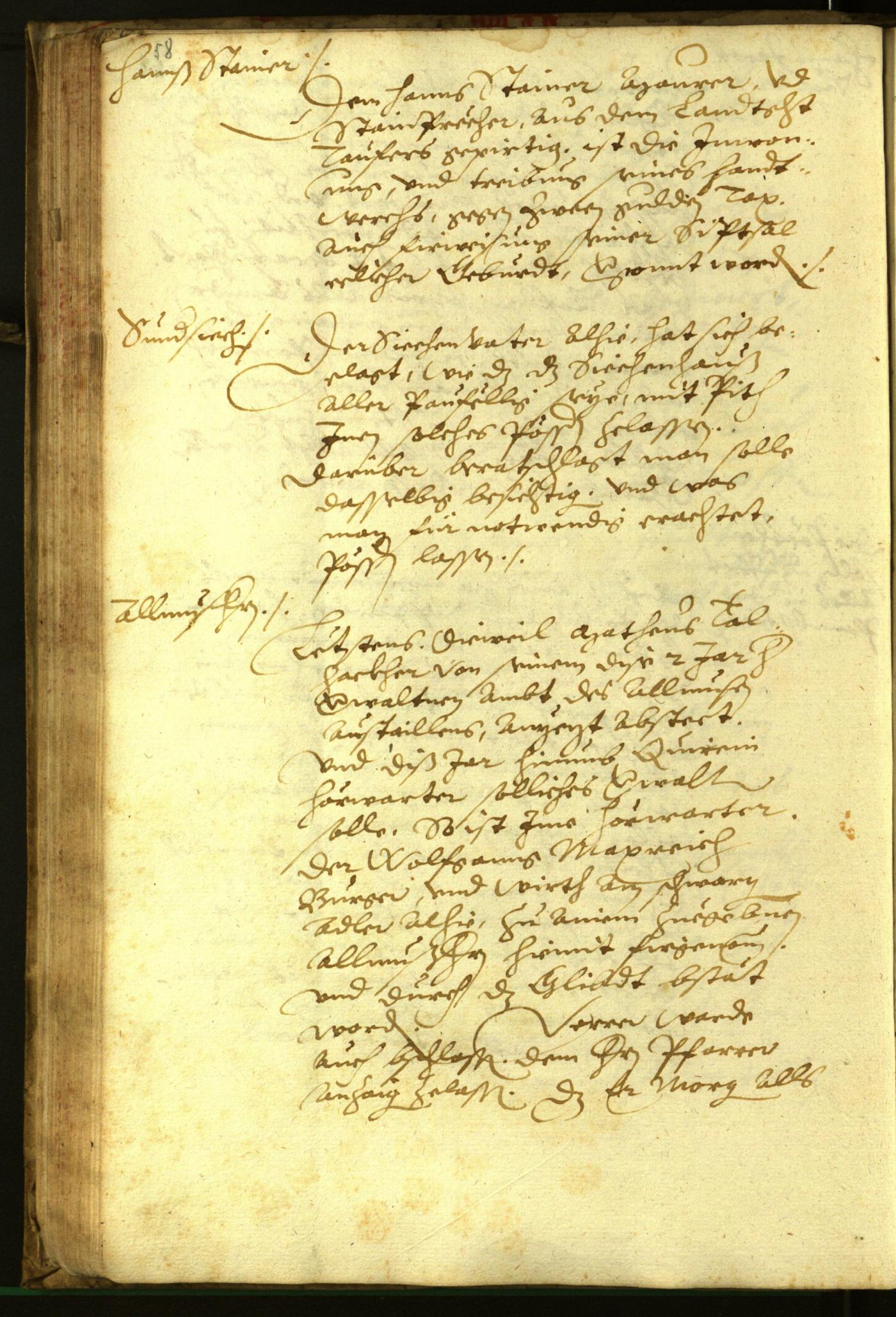 Civic Archives of Bozen-Bolzano - BOhisto Minutes of the council 1596 