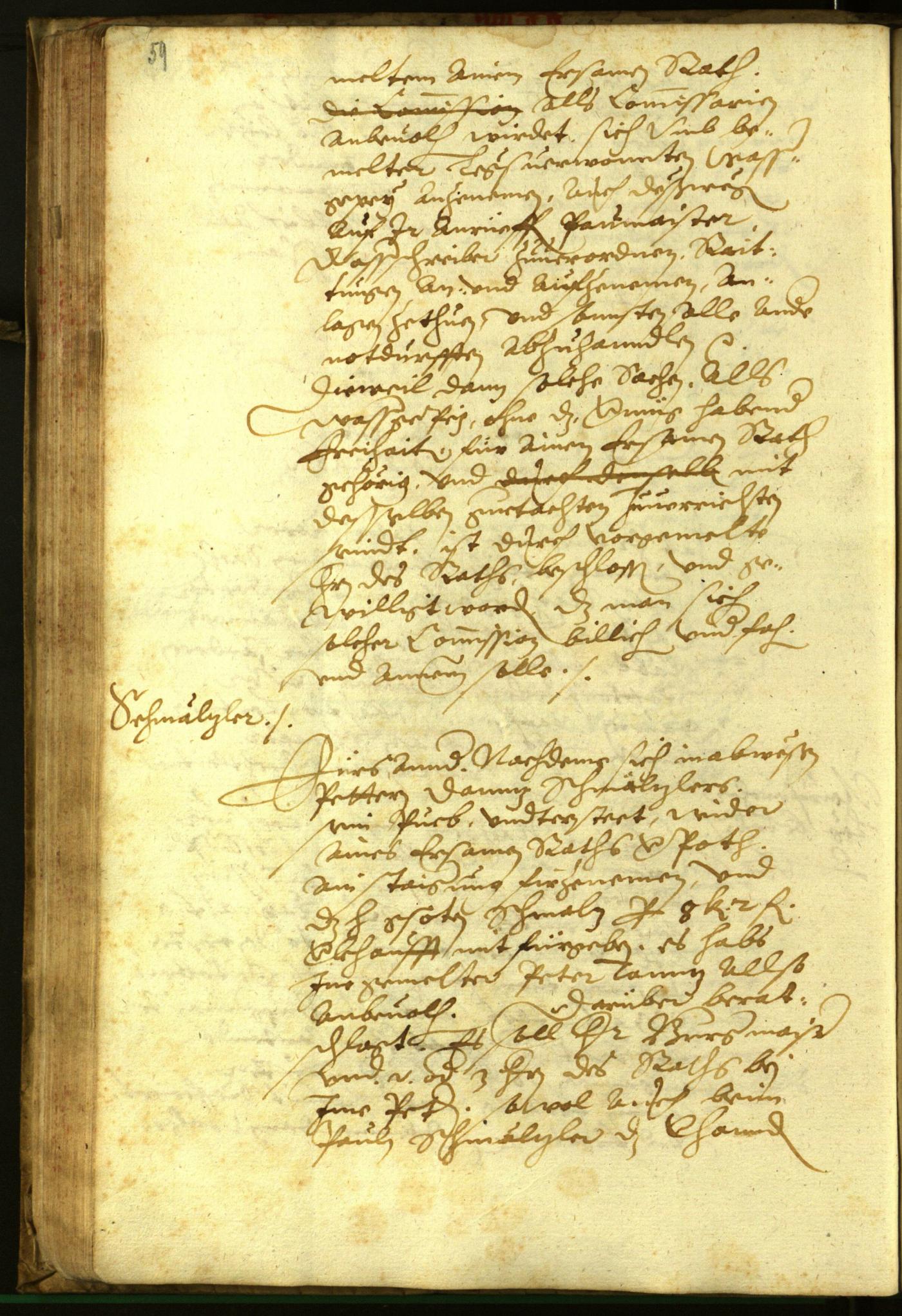 Stadtarchiv Bozen - BOhisto Ratsprotokoll 1596 