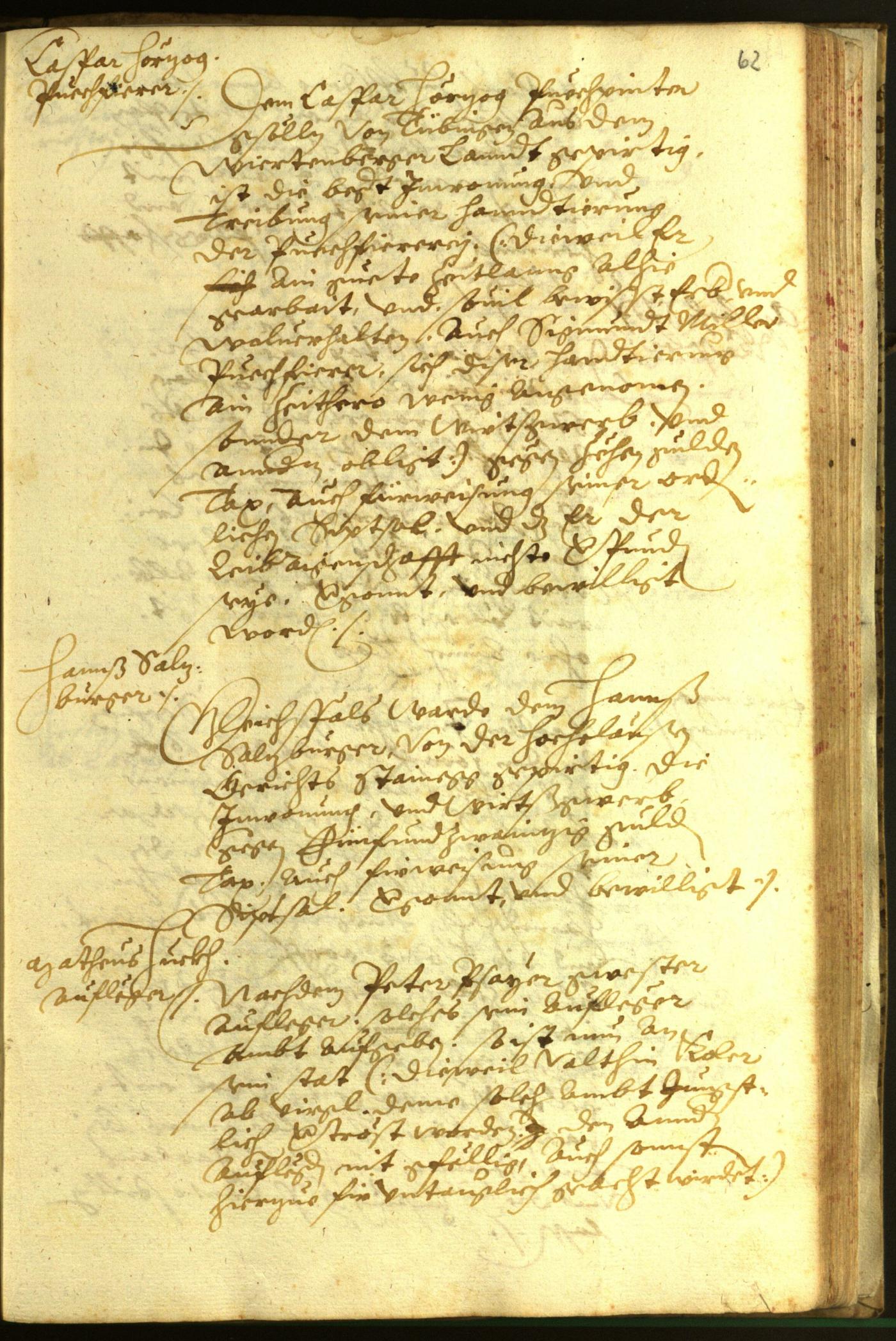 Stadtarchiv Bozen - BOhisto Ratsprotokoll 1596 