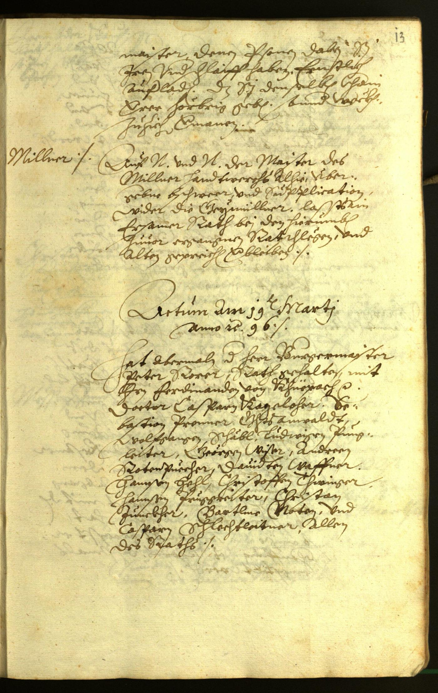 Civic Archives of Bozen-Bolzano - BOhisto Minutes of the council 1596 