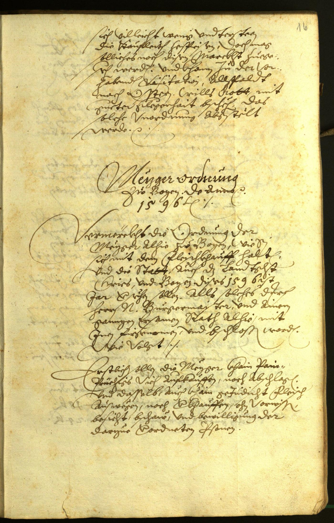 Civic Archives of Bozen-Bolzano - BOhisto Minutes of the council 1596 