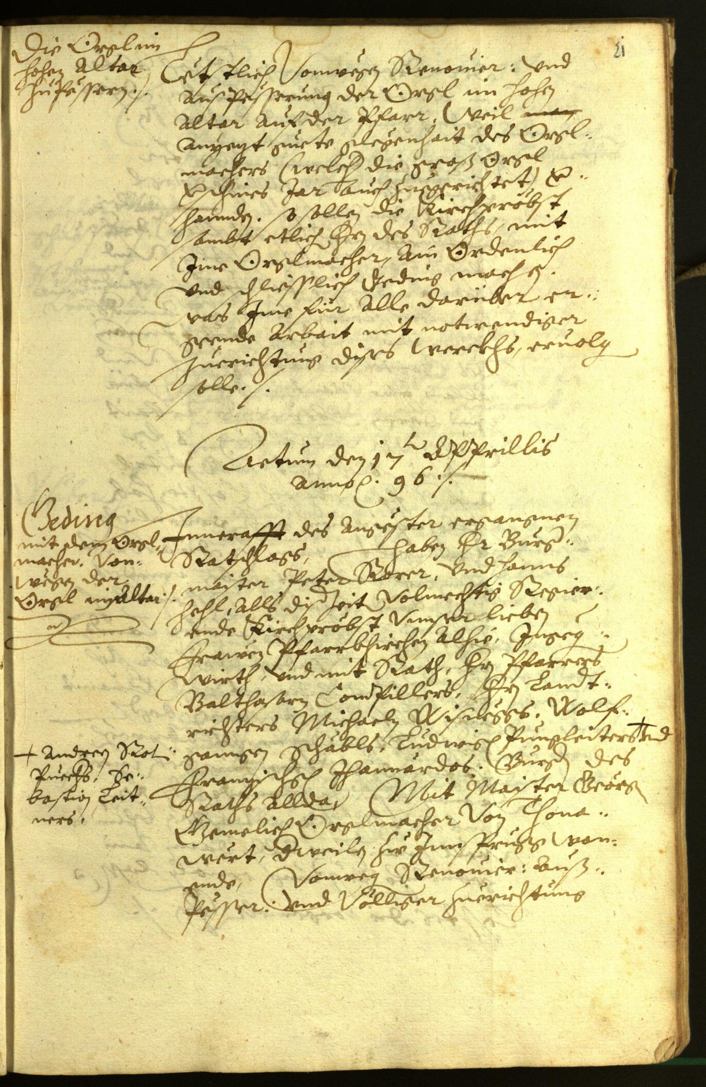 Civic Archives of Bozen-Bolzano - BOhisto Minutes of the council 1596 