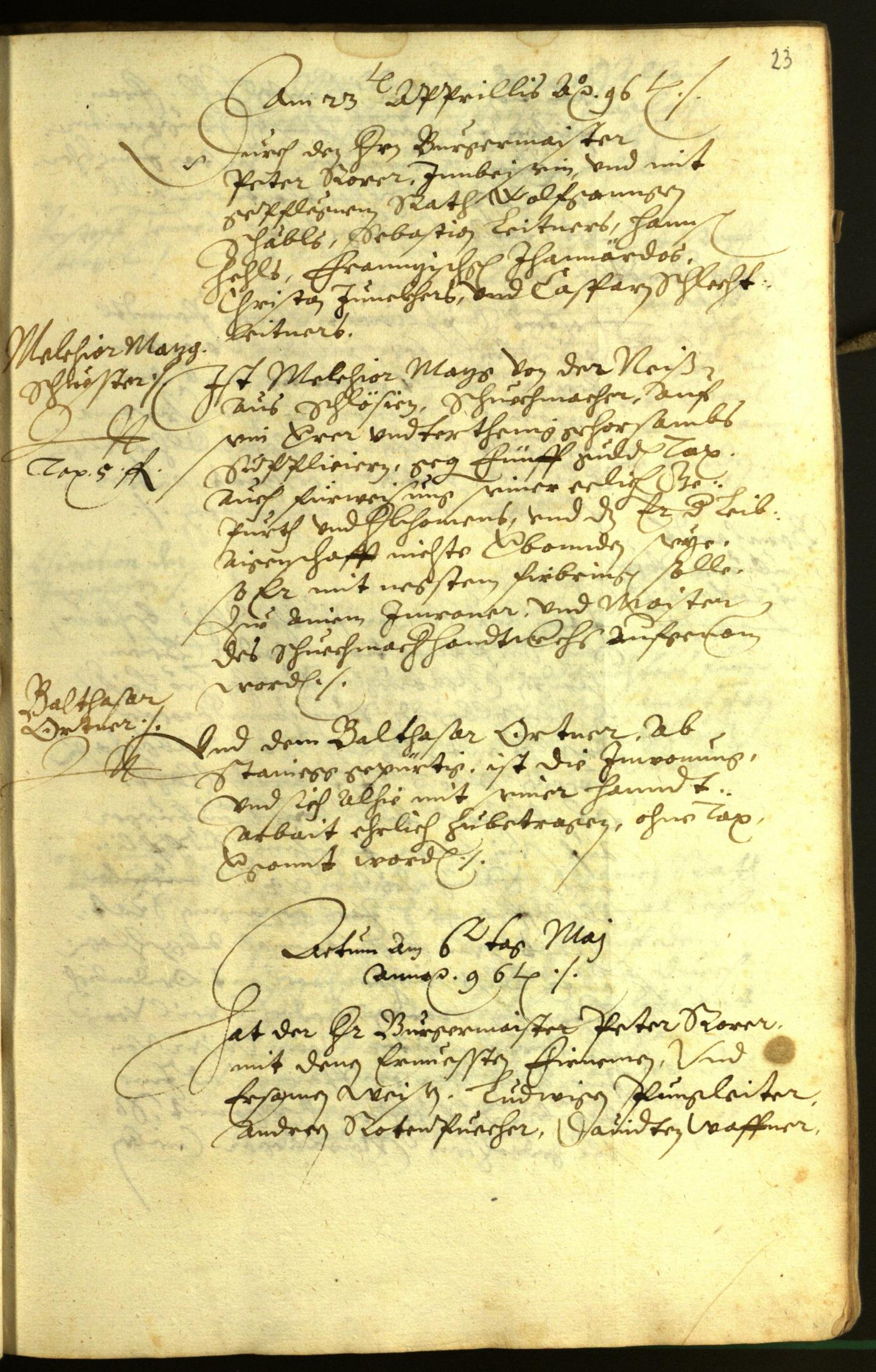 Civic Archives of Bozen-Bolzano - BOhisto Minutes of the council 1596 