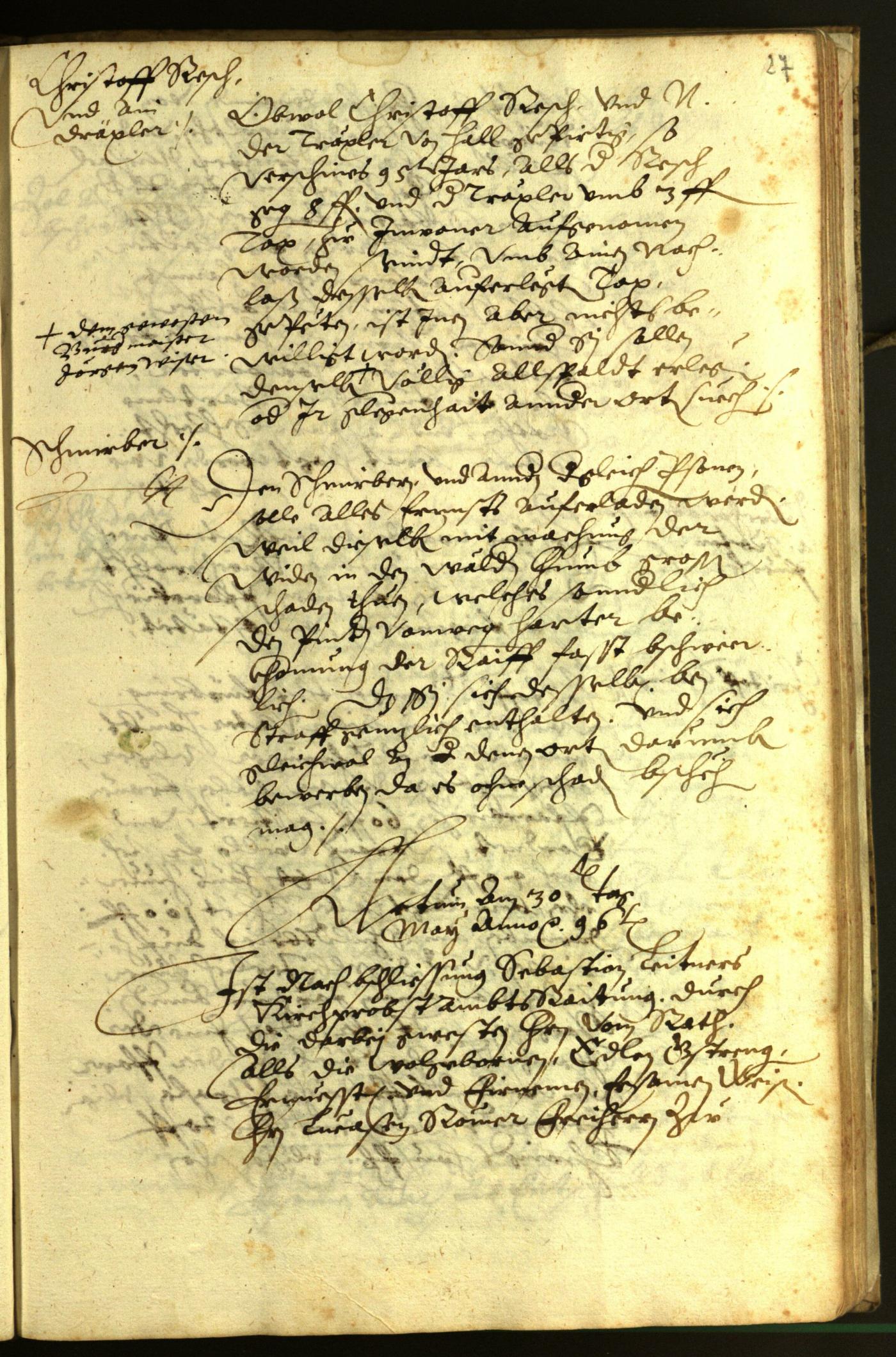 Civic Archives of Bozen-Bolzano - BOhisto Minutes of the council 1596 