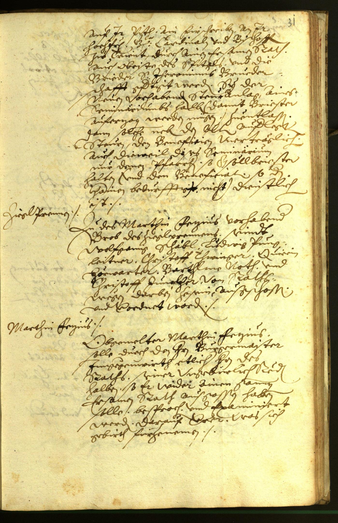 Civic Archives of Bozen-Bolzano - BOhisto Minutes of the council 1596 