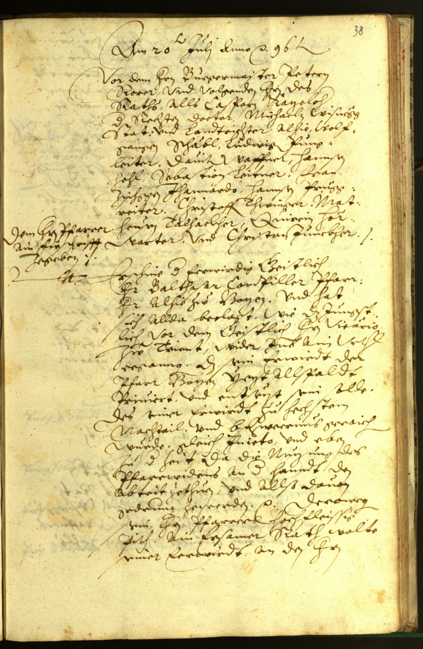 Civic Archives of Bozen-Bolzano - BOhisto Minutes of the council 1596 