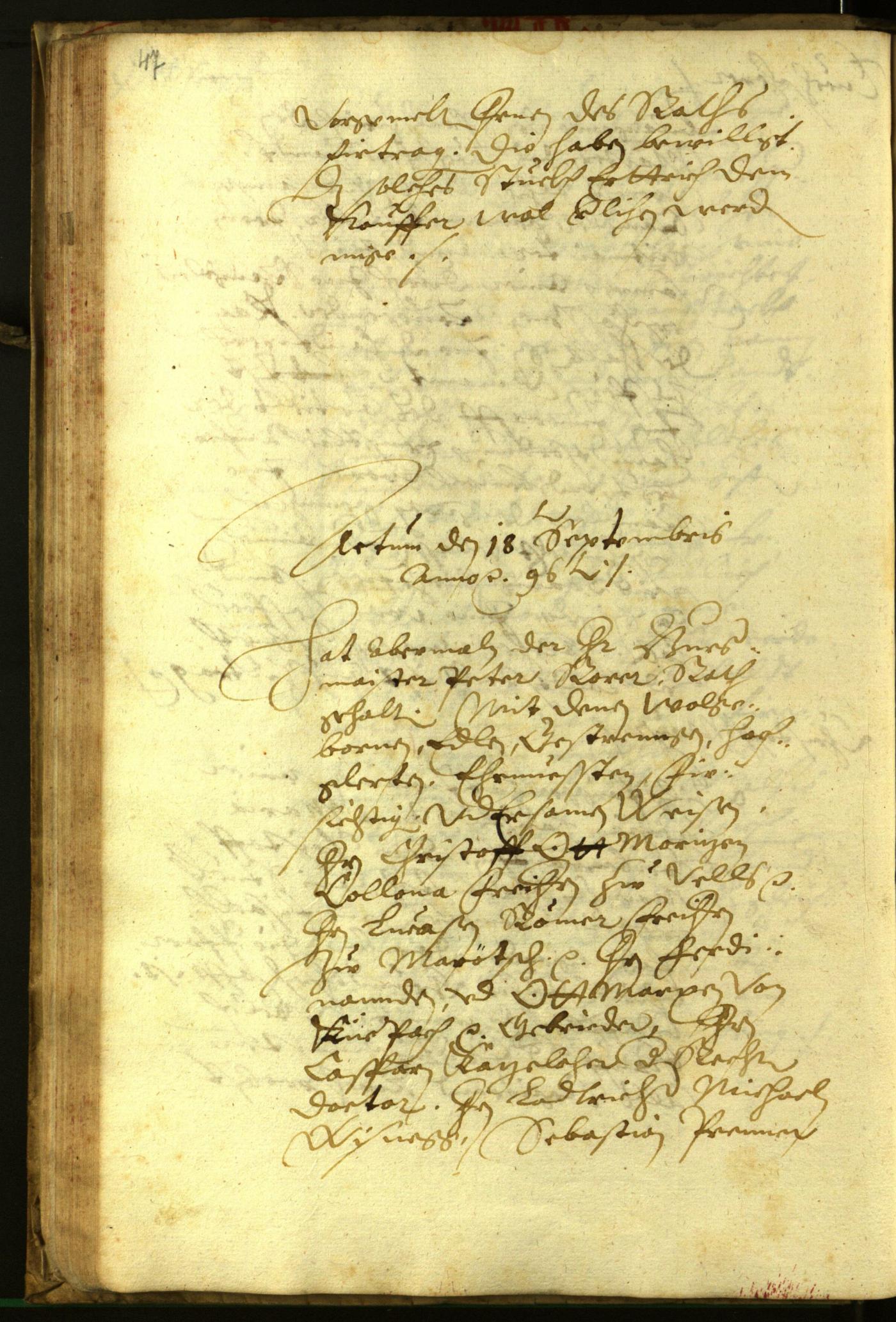 Archivio Storico della Città di Bolzano - BOhisto protocollo consiliare 1596 