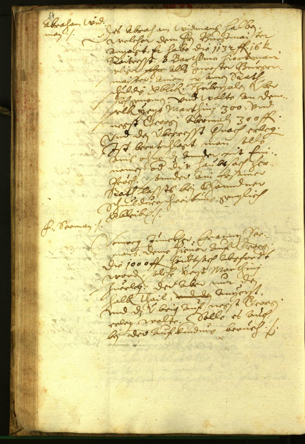 Civic Archives of Bozen-Bolzano - BOhisto Minutes of the council 1596 