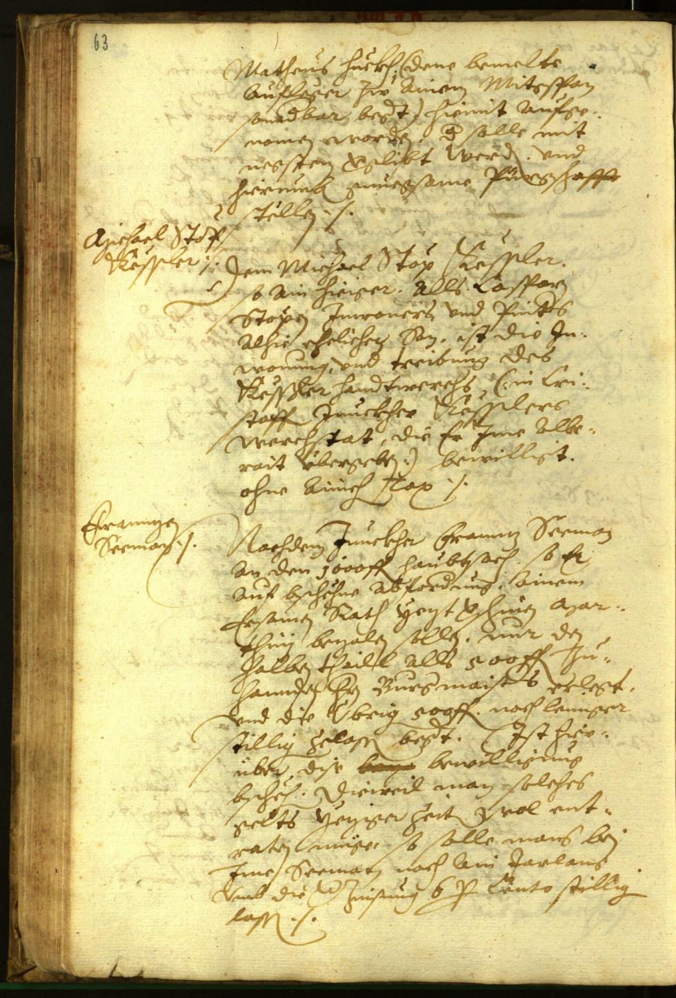 Civic Archives of Bozen-Bolzano - BOhisto Minutes of the council 1596 