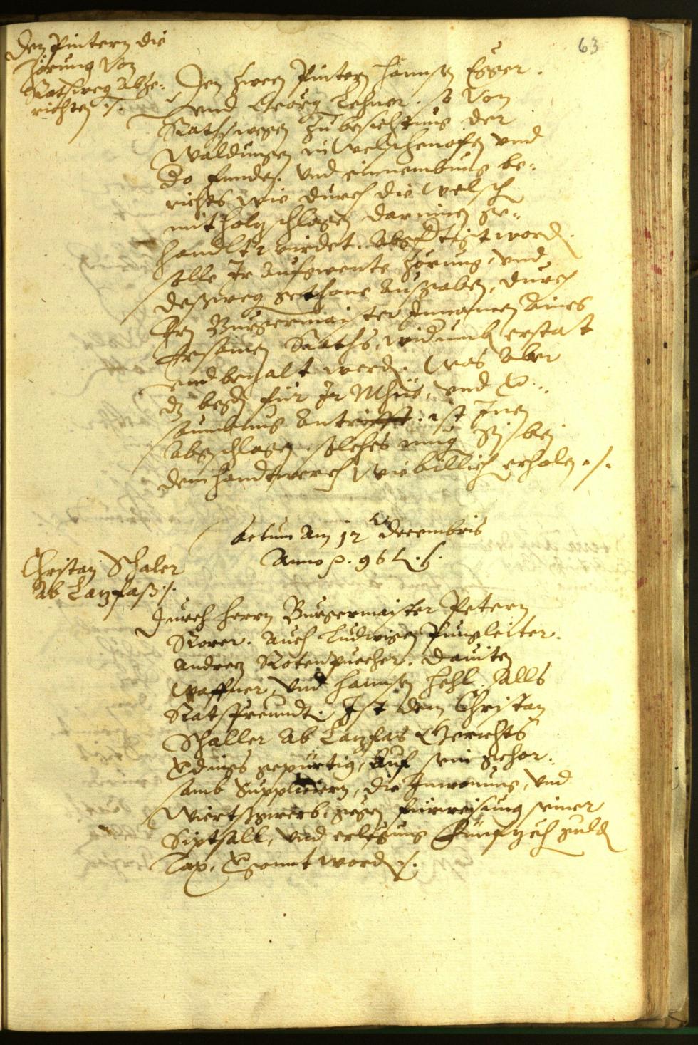 Civic Archives of Bozen-Bolzano - BOhisto Minutes of the council 1596 