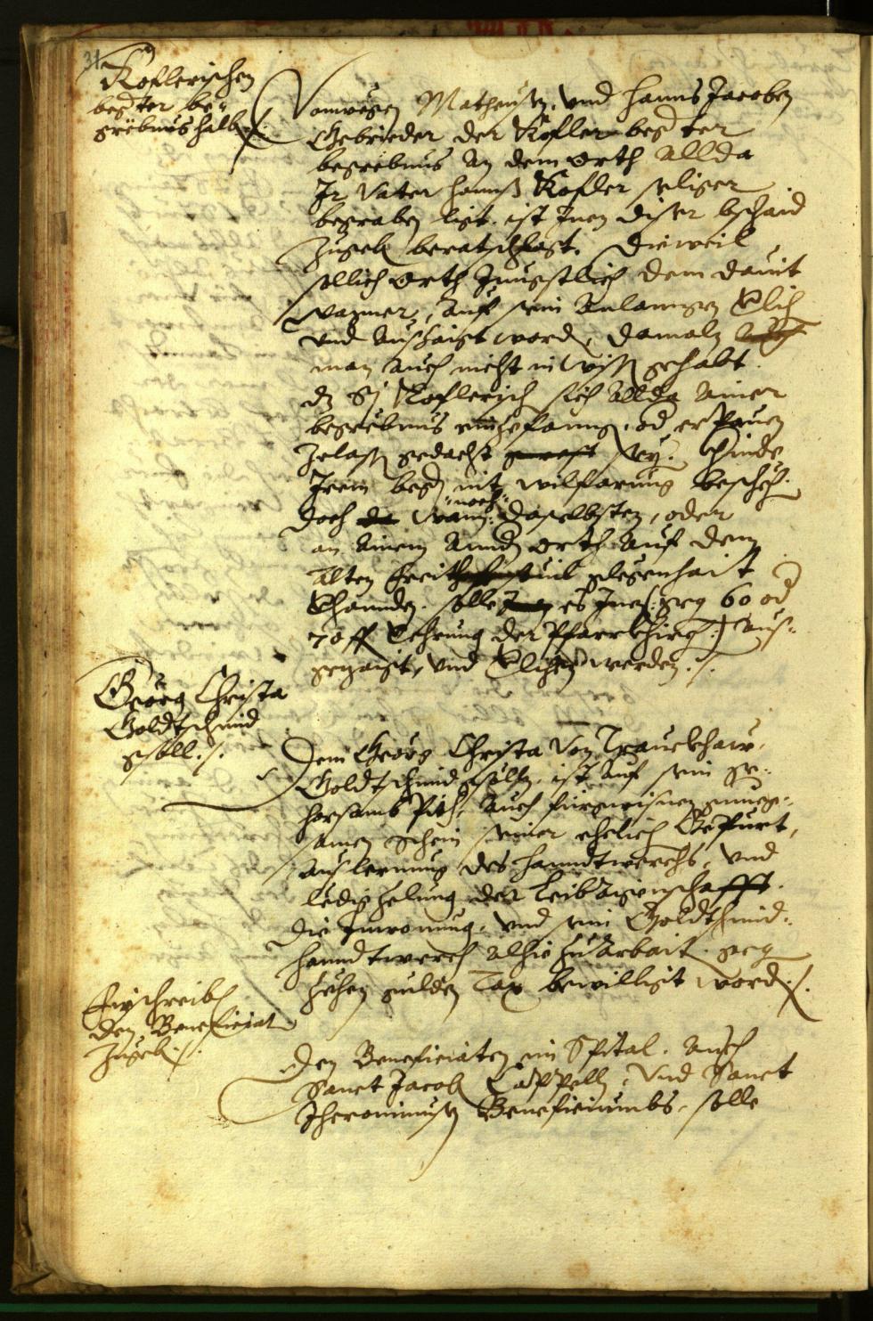 Stadtarchiv Bozen - BOhisto Ratsprotokoll 1596 