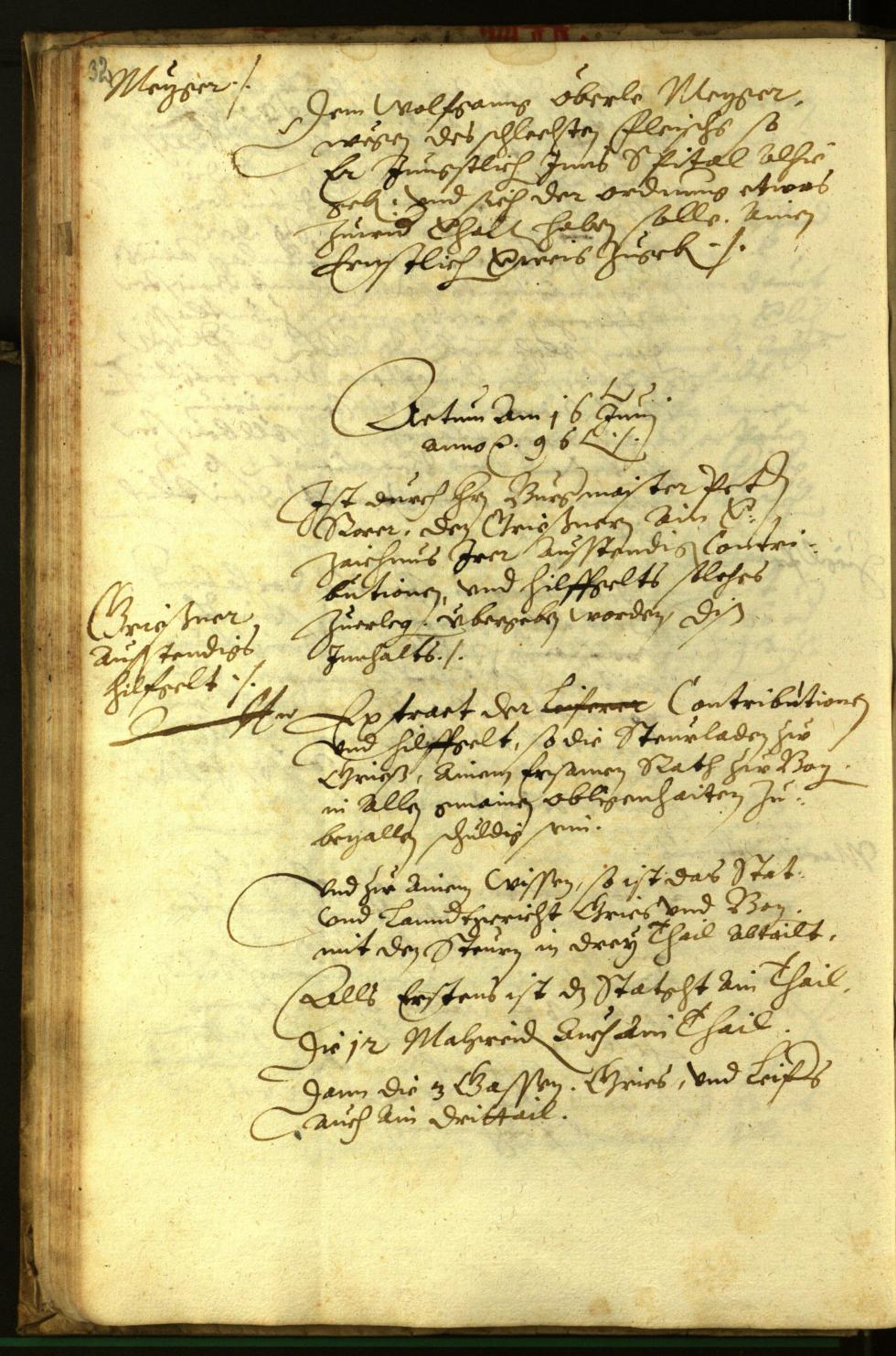 Civic Archives of Bozen-Bolzano - BOhisto Minutes of the council 1596 