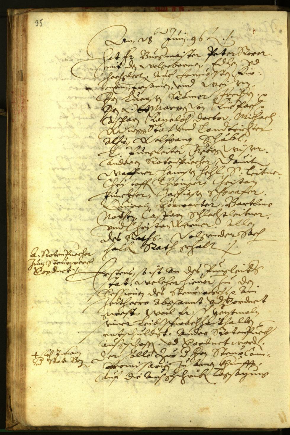 Civic Archives of Bozen-Bolzano - BOhisto Minutes of the council 1596 