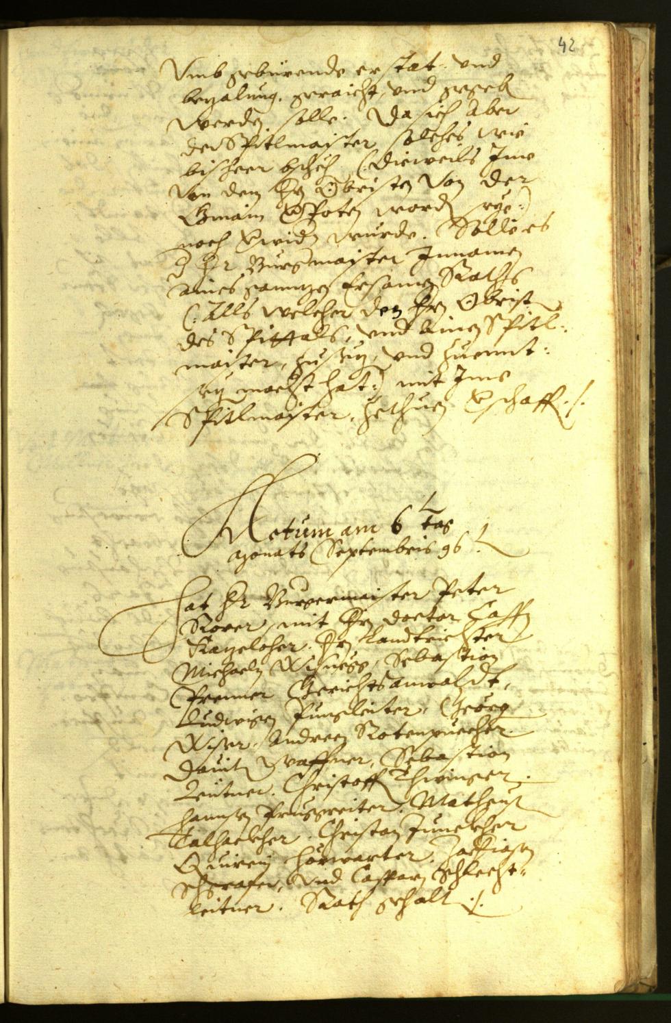 Civic Archives of Bozen-Bolzano - BOhisto Minutes of the council 1596 