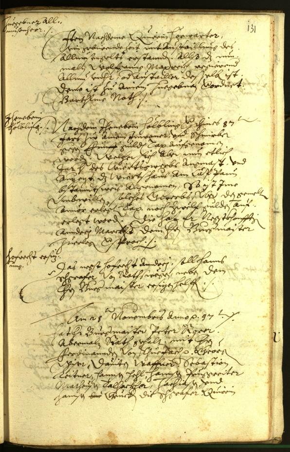 Archivio Storico della Città di Bolzano - BOhisto protocollo consiliare 1597 