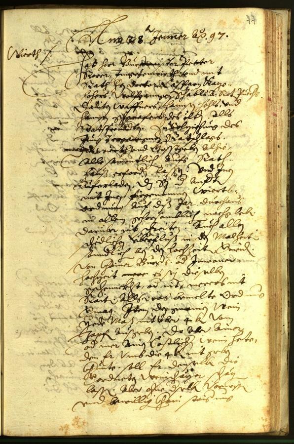 Civic Archives of Bozen-Bolzano - BOhisto Minutes of the council 1597 