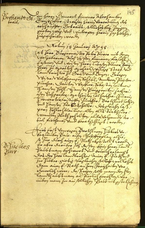 Stadtarchiv Bozen - BOhisto Ratsprotokoll 1597 