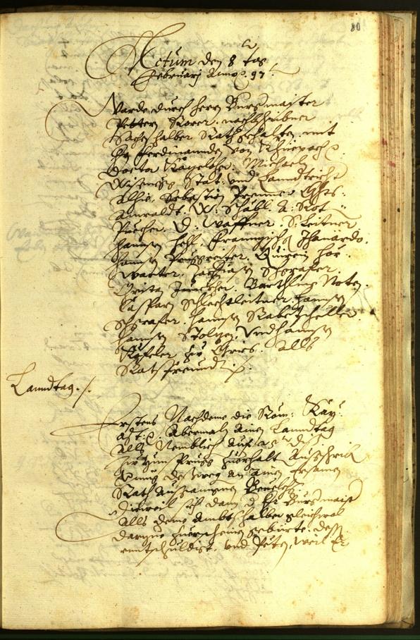 Civic Archives of Bozen-Bolzano - BOhisto Minutes of the council 1597 