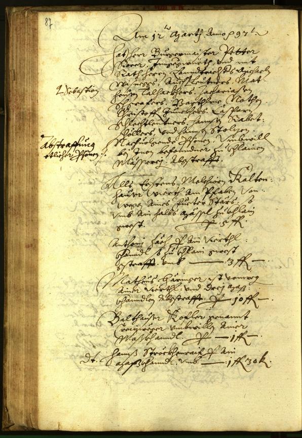 Civic Archives of Bozen-Bolzano - BOhisto Minutes of the council 1597 