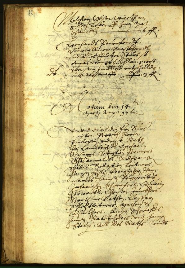 Archivio Storico della Città di Bolzano - BOhisto protocollo consiliare 1597 