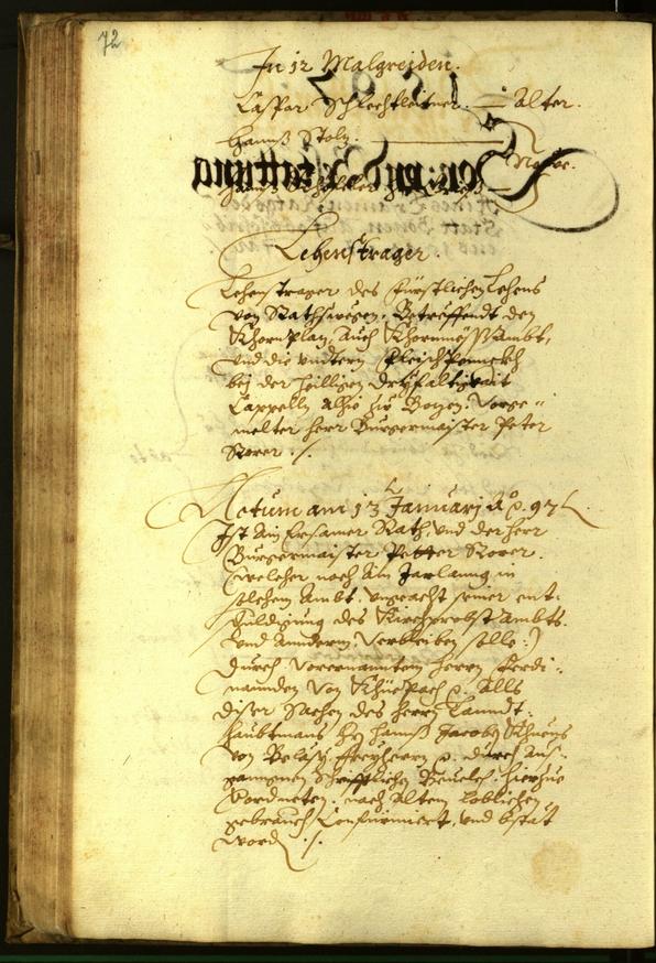 Civic Archives of Bozen-Bolzano - BOhisto Minutes of the council 1597 