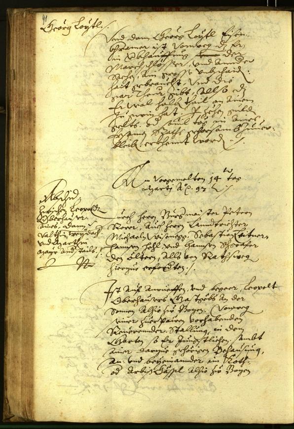 Civic Archives of Bozen-Bolzano - BOhisto Minutes of the council 1597 