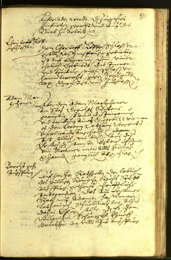 Archivio Storico della Città di Bolzano - BOhisto protocollo consiliare 1597 