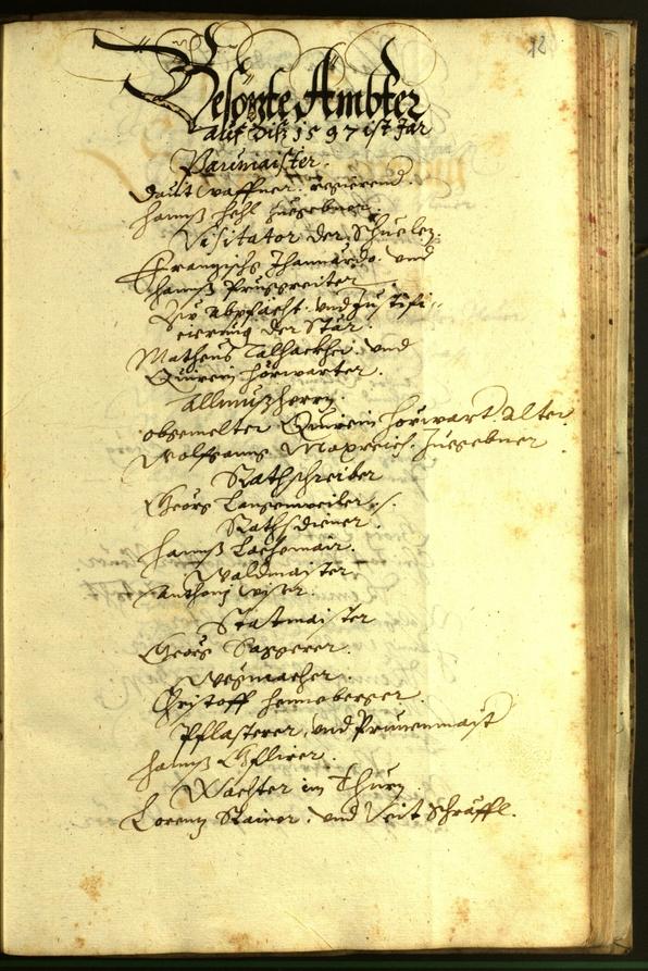 Stadtarchiv Bozen - BOhisto Ratsprotokoll 1597 