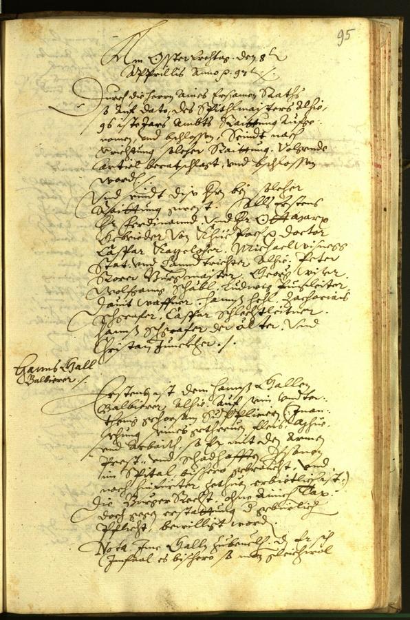 Civic Archives of Bozen-Bolzano - BOhisto Minutes of the council 1597 