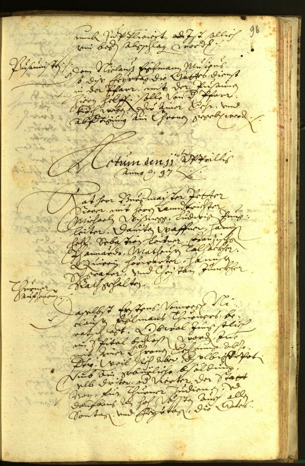 Civic Archives of Bozen-Bolzano - BOhisto Minutes of the council 1597 