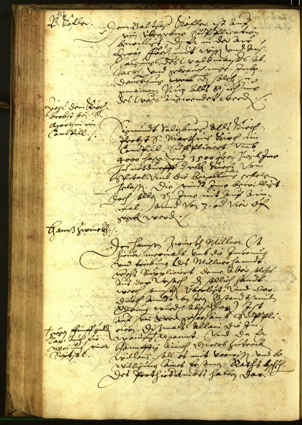 Stadtarchiv Bozen - BOhisto Ratsprotokoll 1597 