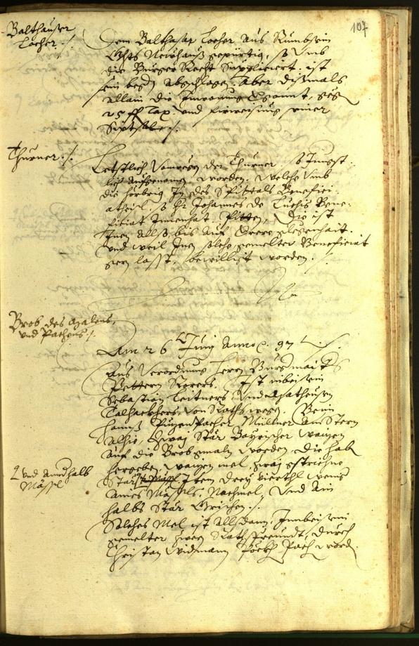 Civic Archives of Bozen-Bolzano - BOhisto Minutes of the council 1597 