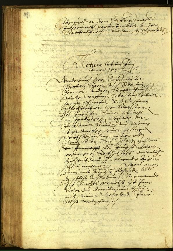 Civic Archives of Bozen-Bolzano - BOhisto Minutes of the council 1597 