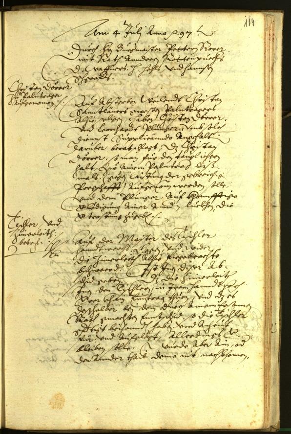 Civic Archives of Bozen-Bolzano - BOhisto Minutes of the council 1597 