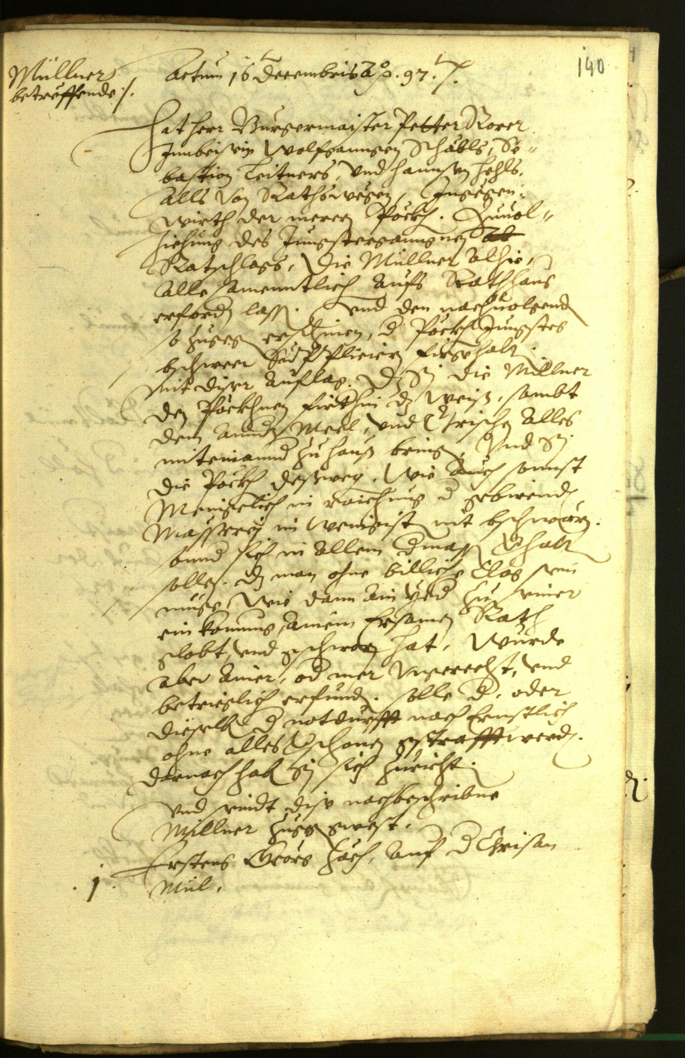 Civic Archives of Bozen-Bolzano - BOhisto Minutes of the council 1597 