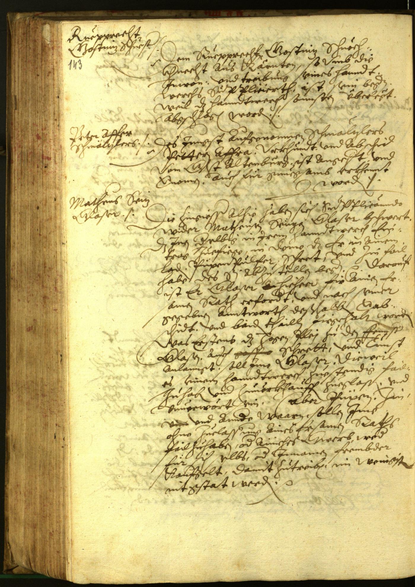 Stadtarchiv Bozen - BOhisto Ratsprotokoll 1597 