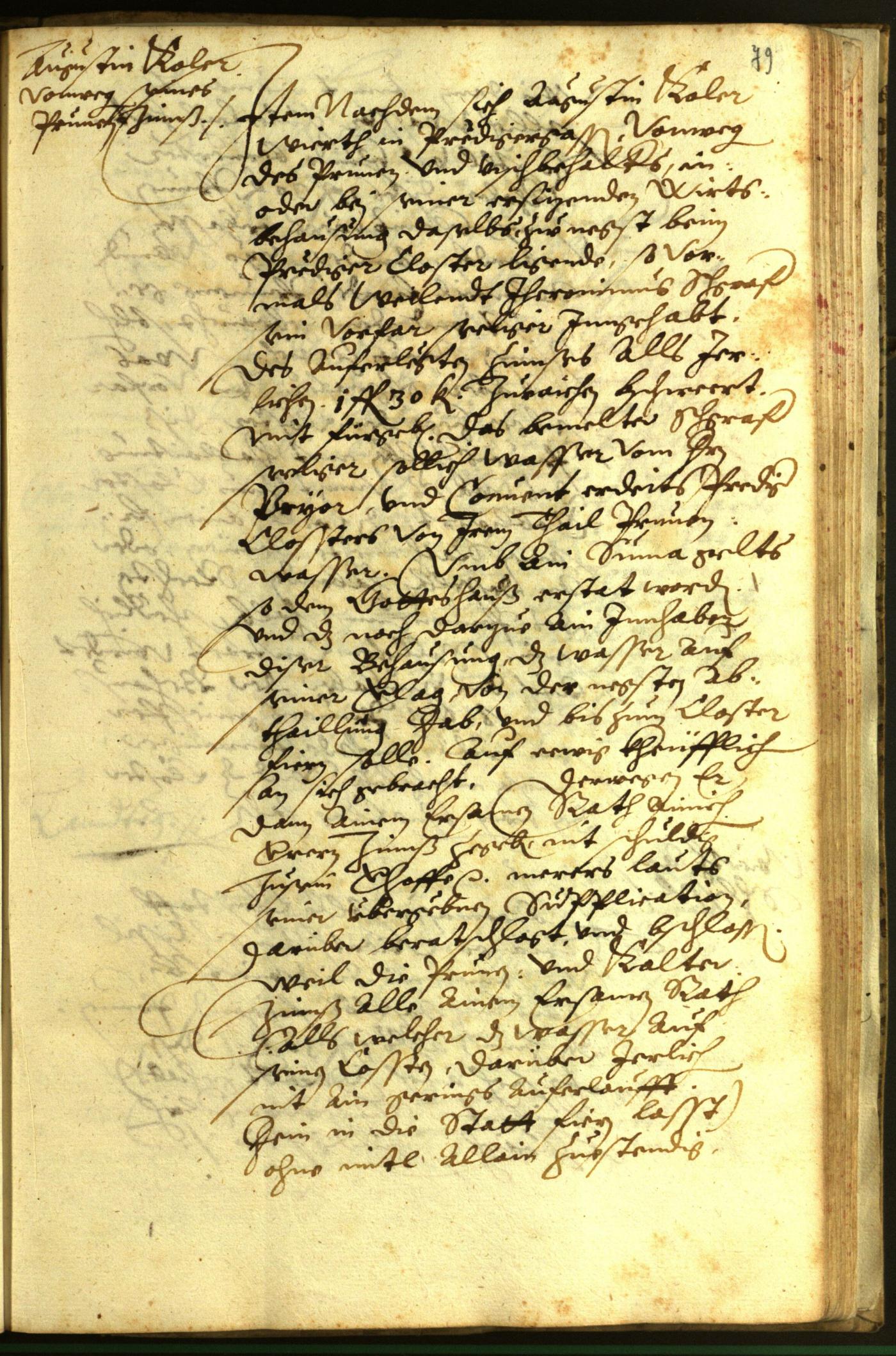 Stadtarchiv Bozen - BOhisto Ratsprotokoll 1597 