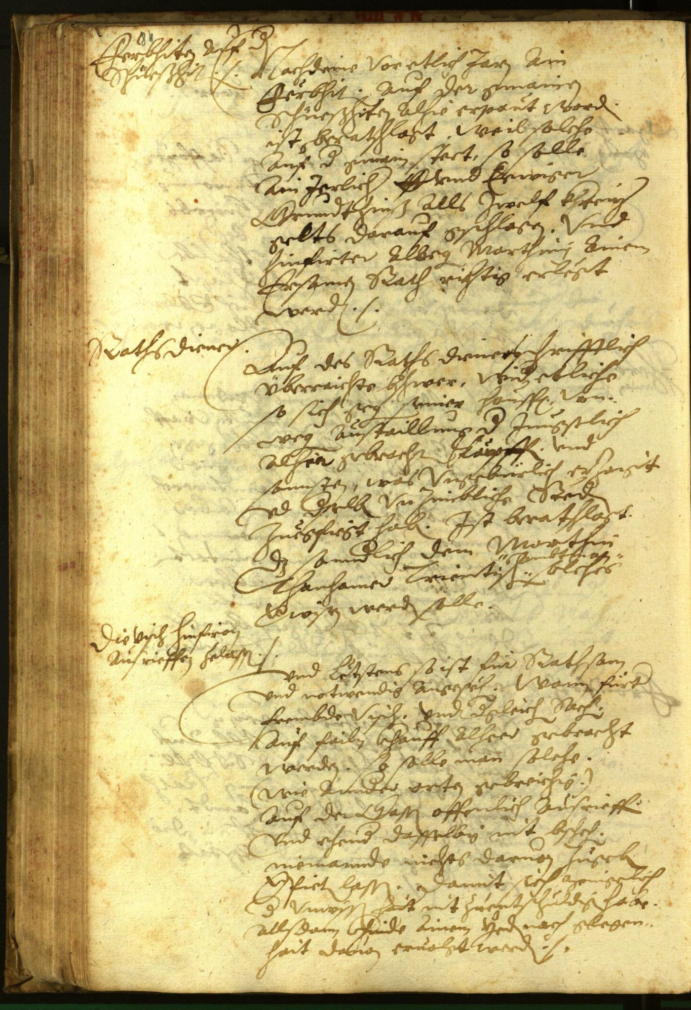 Civic Archives of Bozen-Bolzano - BOhisto Minutes of the council 1597 