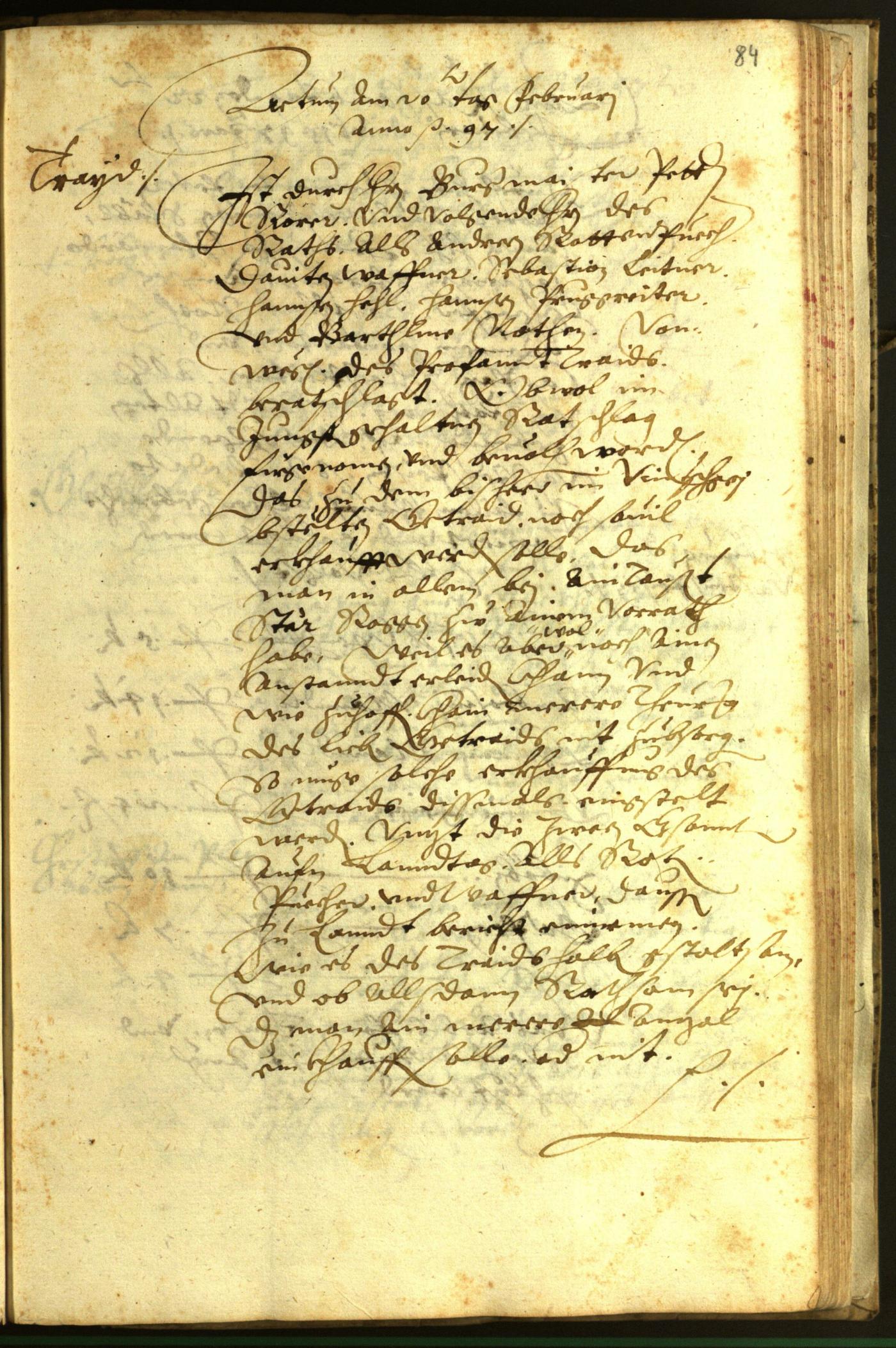 Civic Archives of Bozen-Bolzano - BOhisto Minutes of the council 1597 