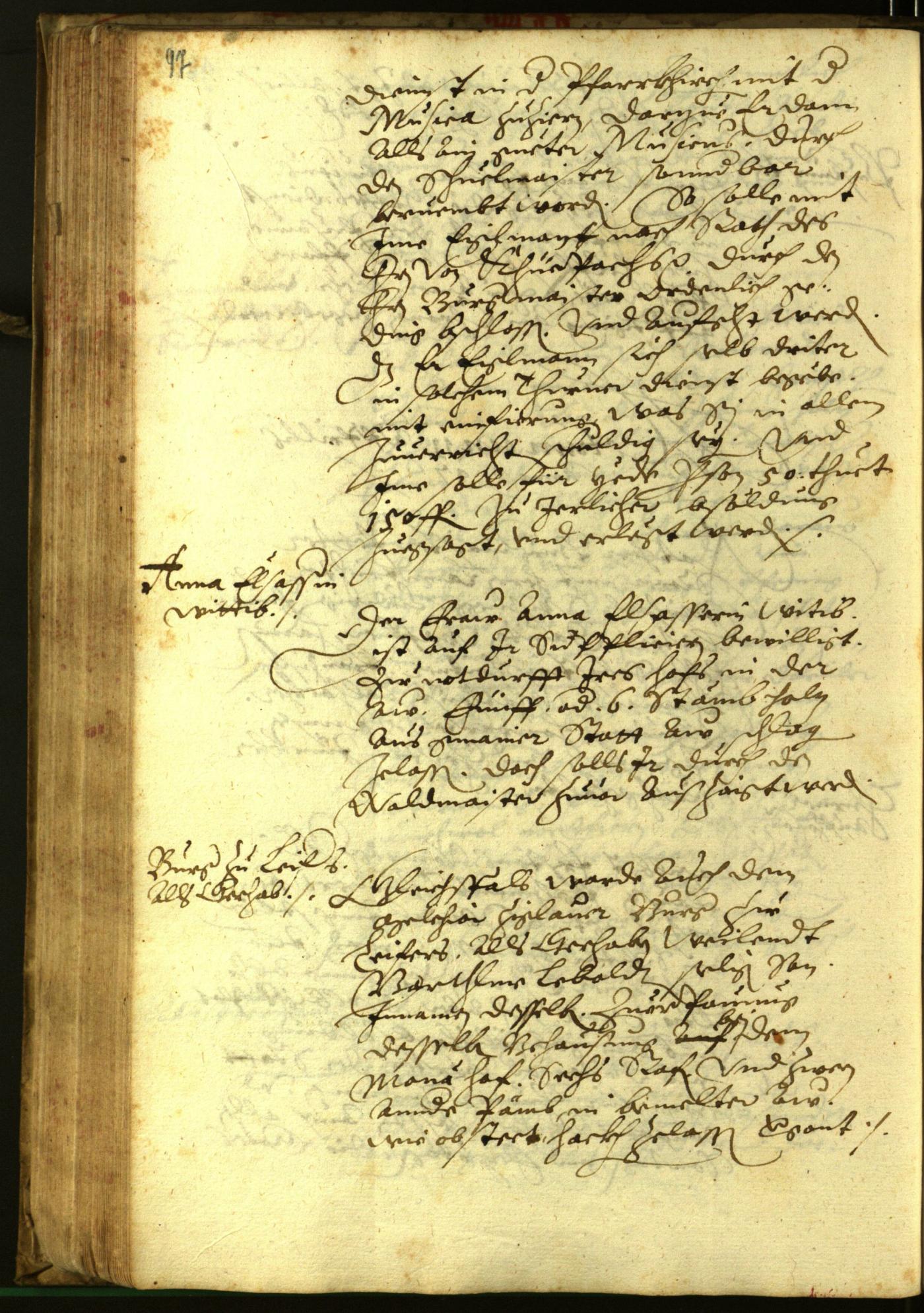 Stadtarchiv Bozen - BOhisto Ratsprotokoll 1597 