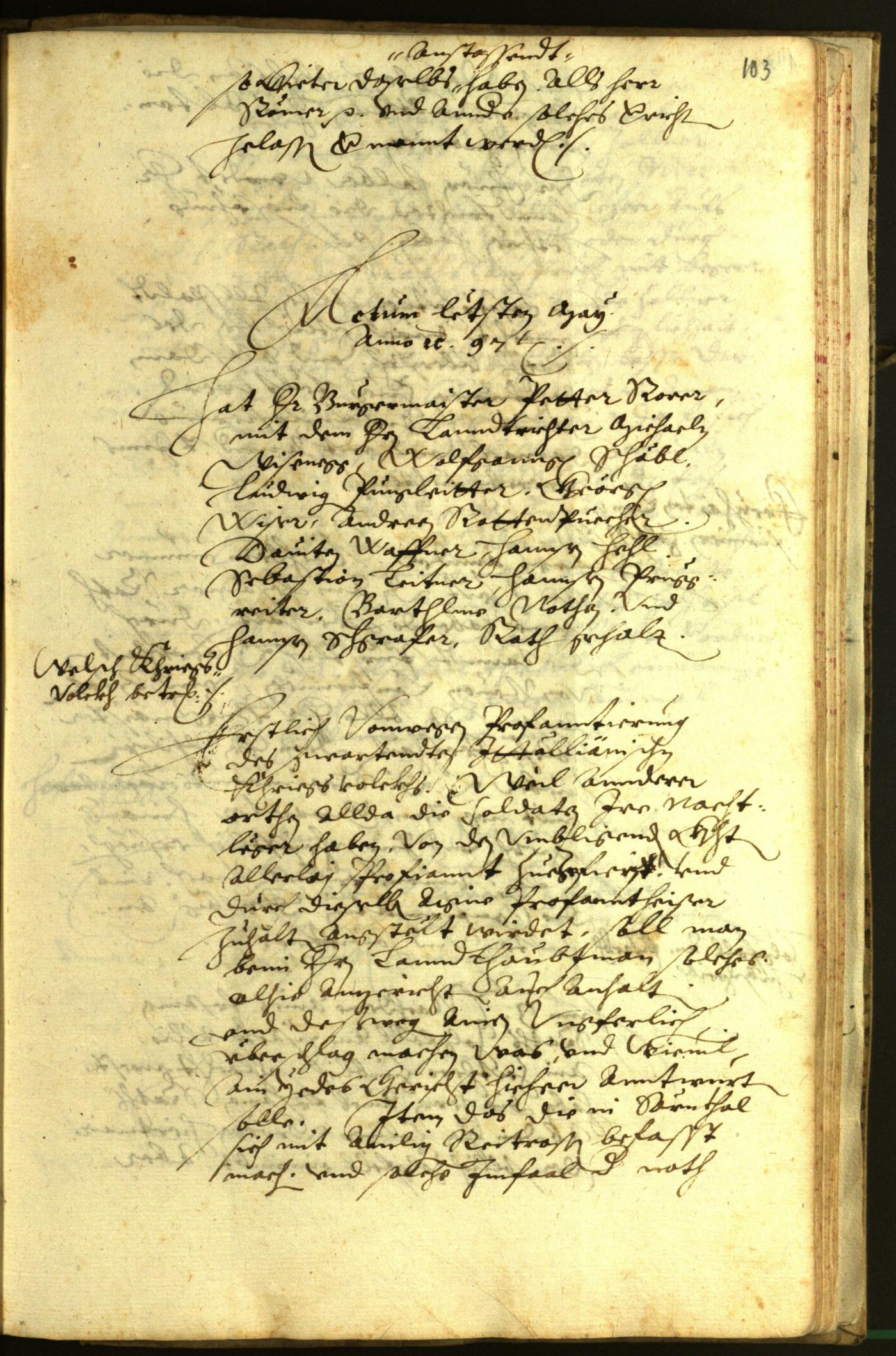 Civic Archives of Bozen-Bolzano - BOhisto Minutes of the council 1597 