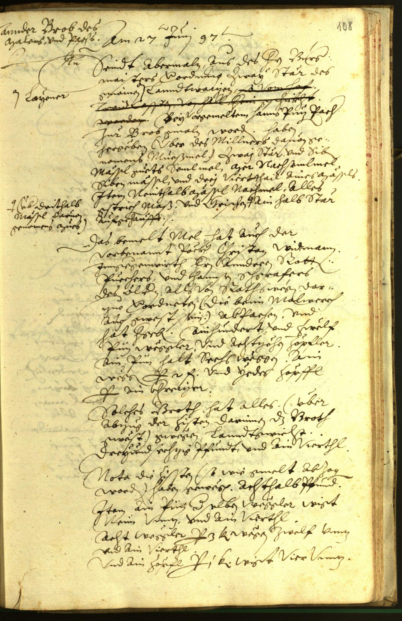 Civic Archives of Bozen-Bolzano - BOhisto Minutes of the council 1597 