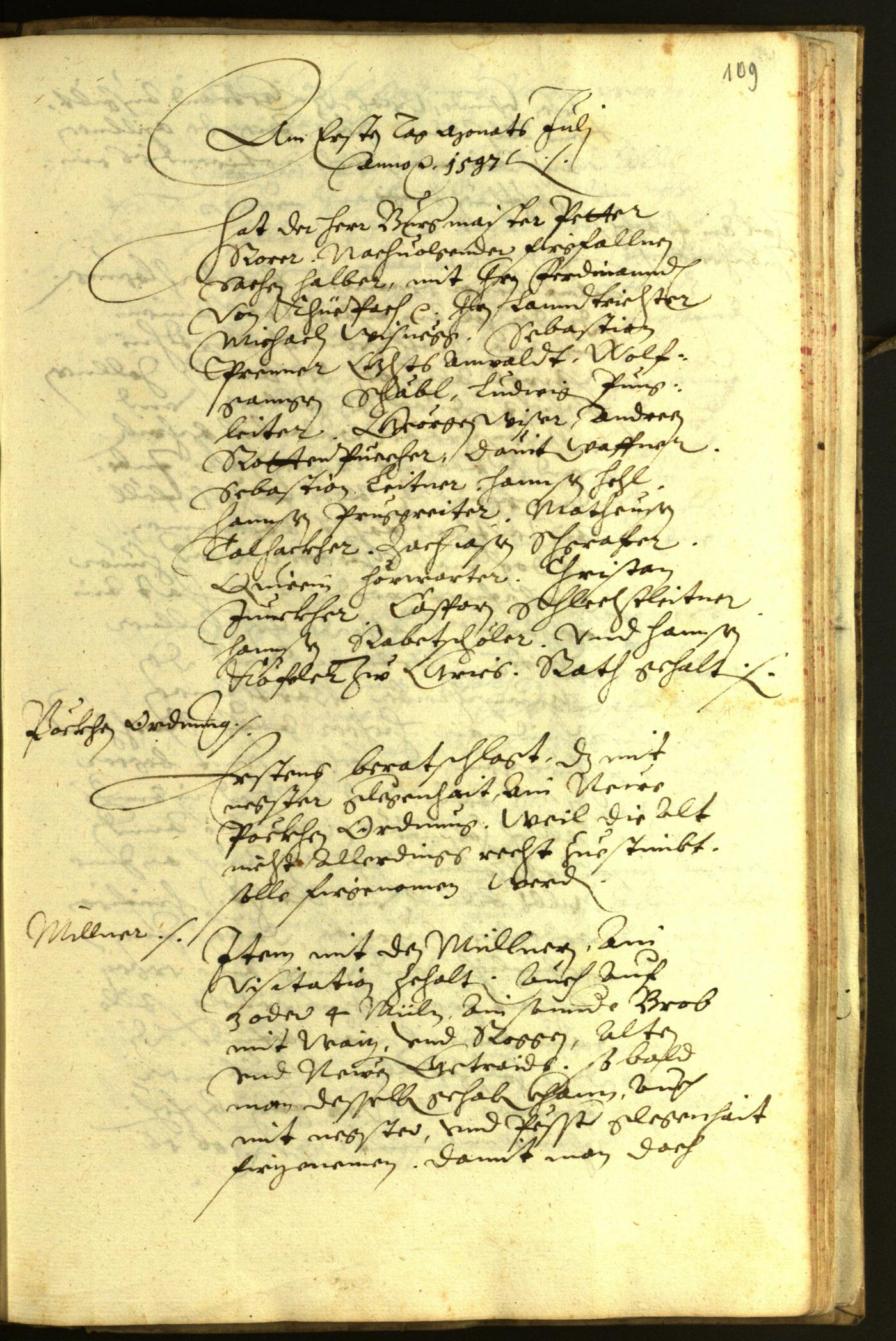 Civic Archives of Bozen-Bolzano - BOhisto Minutes of the council 1597 