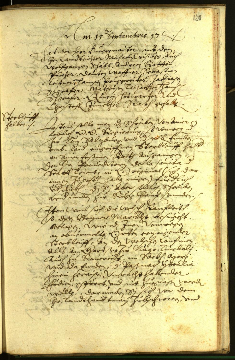 Civic Archives of Bozen-Bolzano - BOhisto Minutes of the council 1597 