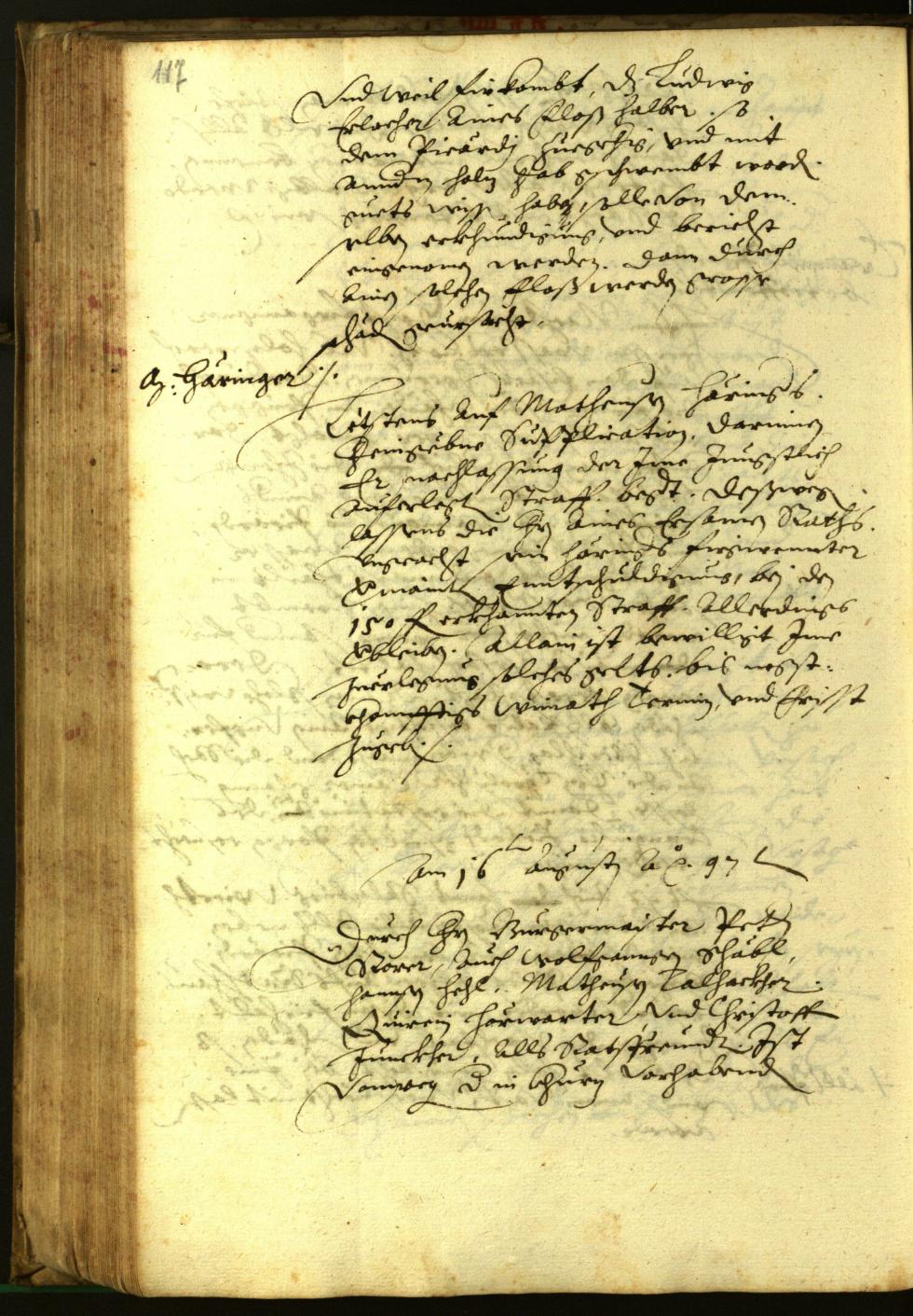 Archivio Storico della Città di Bolzano - BOhisto protocollo consiliare 1597 