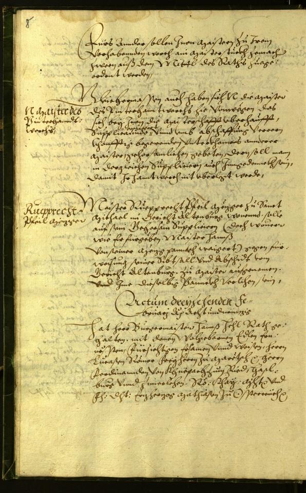 Civic Archives of Bozen-Bolzano - BOhisto Minutes of the council 1598 