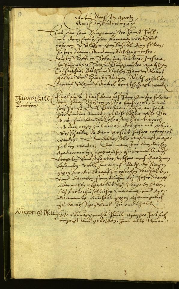 Civic Archives of Bozen-Bolzano - BOhisto Minutes of the council 1598 
