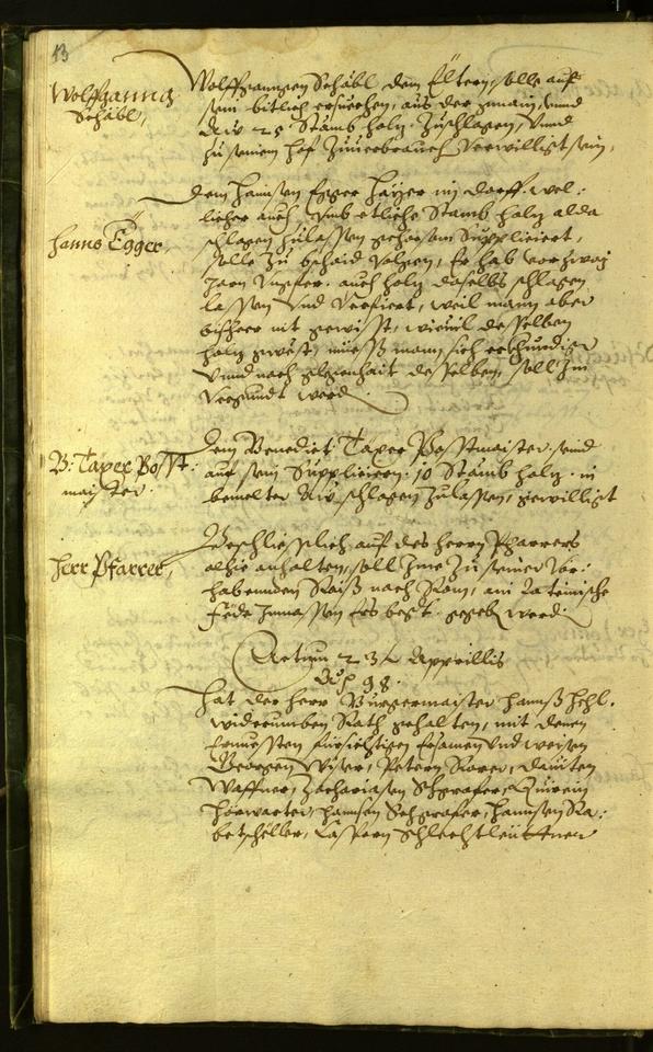 Civic Archives of Bozen-Bolzano - BOhisto Minutes of the council 1598 