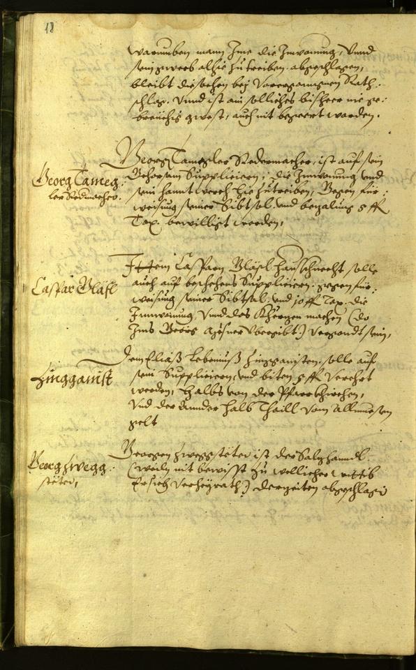 Stadtarchiv Bozen - BOhisto Ratsprotokoll 1598 